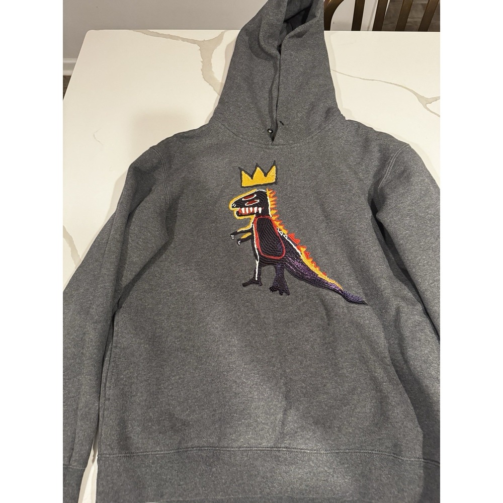 Coach X Jean Michel Basquiat Hoodie  S‎ Gray  Embroidery Pockets